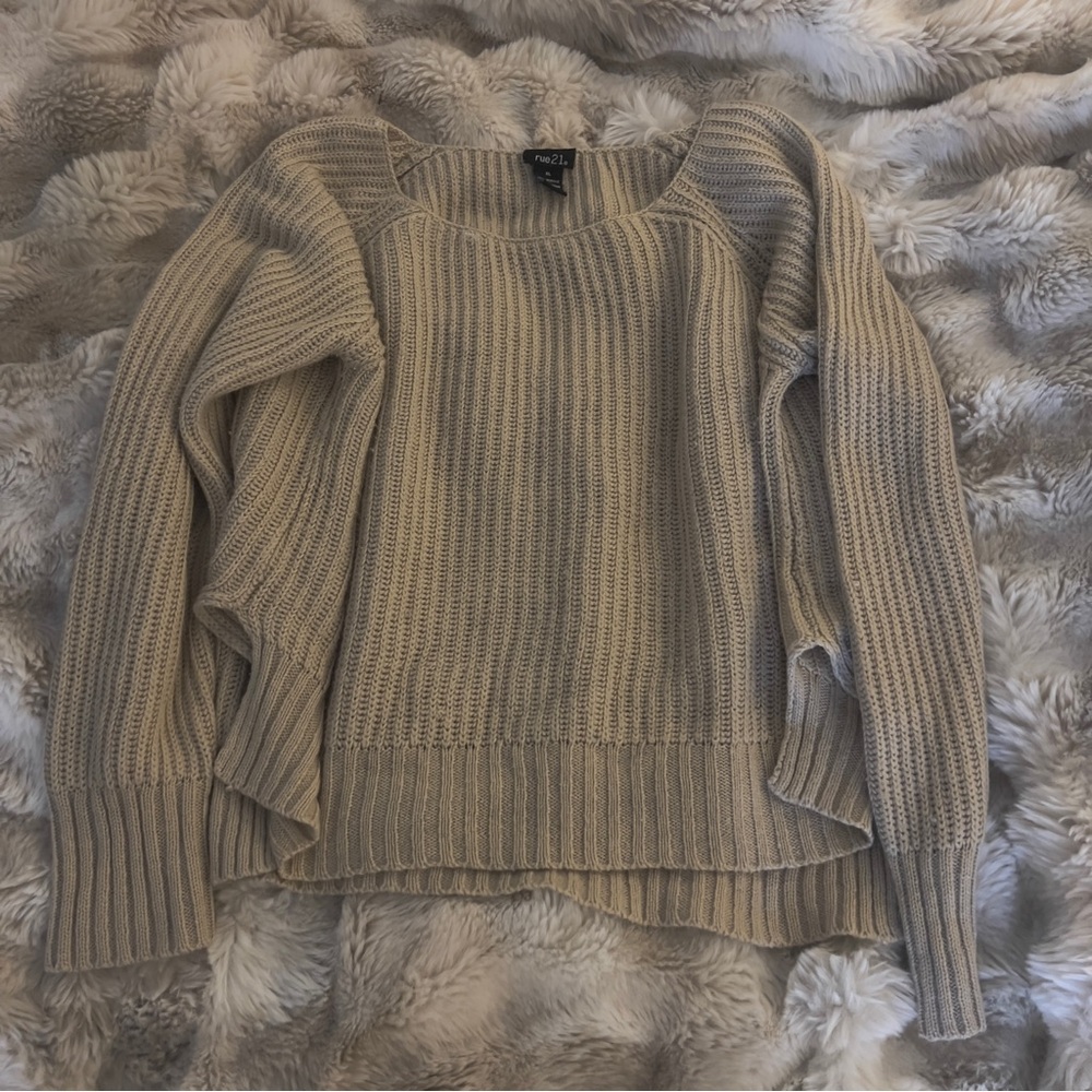 Bundle 2 Rue 21 Cozy Rib-Knit Chunky Sweater